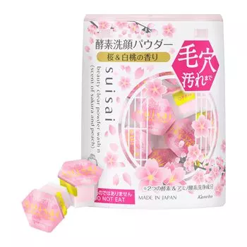 suisai Beauty Clear Powder Wash N Peach Enzyme очищающая пудра для лица Отдельный предмет Corner Old Dead Skin Care (Сакура и аромат) Поры, черные точки, белый