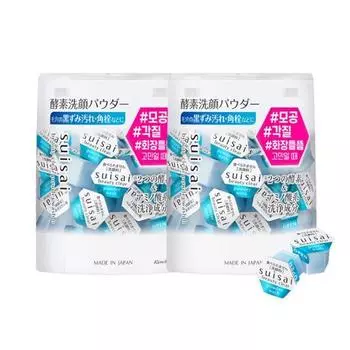 Suisai Beauty Прозрачная пудра для умывания N Double Plan (32EA+32EA)