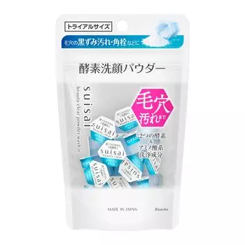 suisai Suisai Beauty Clear Powder Wash N Enzyme Face Wash Single x 15 шт. Corner Old Dead Skin Care (пробный) 0,4 г | Поры, черные точки, грязь, пробки,