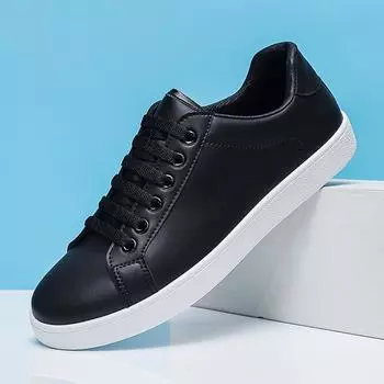 Suit white shoes men s board shoes boys 2025 new foreign trade pure white sports casual breathable flat bottom 39