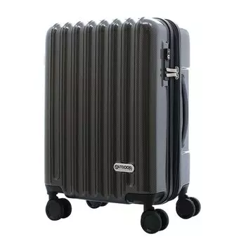 Suitcase 57L 63cm 4kg Hard Expandable Carry Bag with TSA Lock Carry Case Black Carbon [Outdoor Products] OD-0840-55 [10]