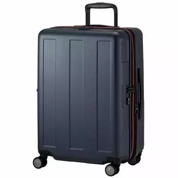 Suitcase Advance Booon Type1 M size 56L 61cm [Plus One] 3.5kg 1091-56EX (embossed navy)