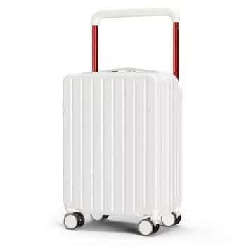 Suitcase Carry Case Large Capacity Aluminum Frame Type With Stopper USB Port Cup Holder Hidden Hook Function Carry Case Lightweight Shockproof Quiet