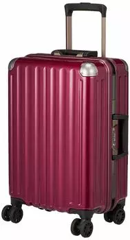 Suitcase Hard Carry 32L 54 cm Carbon Wine [A.L.I.] Carry-On 3.3kg