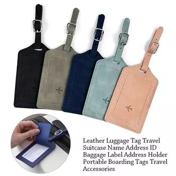 Suitcase Name Address ID Baggage Label Luggage Tag Address Holder Boarding Tags Travel Accessories розовый
