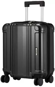 Suitcase Reflection 21L nights allowed Twin wheel casters 45cm Black carbon [ACE] No.06786 1~2 2.4kg Carry-on