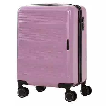 Suitcase Ripple 34L 46cm 3kg Hard Zipper 20201 Carry Bag Carry Case with TSA Lock Lavender [Transit Lounge]