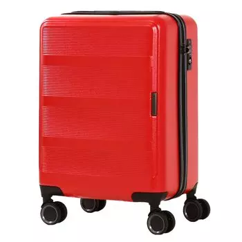 Suitcase Ripple 34L 46cm 3kg Hard Zipper 20201 Carry Bag Carry Case Equipped with TSA Lock Scarlet [Transit Lounge]