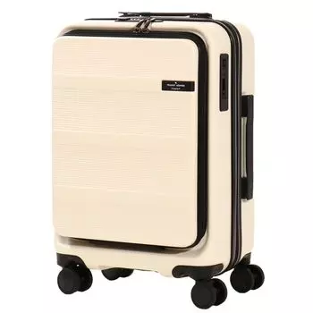 Suitcase ripple PLUS L 46cm 80241 Carry case Hard carry Zipper Can be carried on board Equipped with TSA lock Expandable Ripple Plus White [Transit