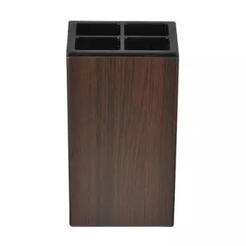Sujinonakajima Unbreakable Toothbrush Stand Toothbrush Holder Toothbrush Holder 7 x 11cm WOODY Black Walnut Made in Japan Approx. 13-450345