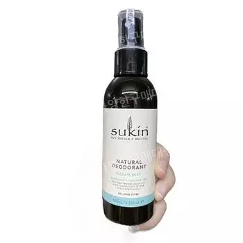 Sukin Натуральный дезодорант-спрей 125 мл, B. Белый хлопковый кедр 125 г