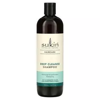 Sukin, Уход за волосами, шампунь глубокого очищения, для жирной и грубой кожи головы, 16,9 жидких унций (500 мл)
