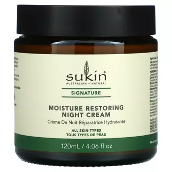 Sukin, Увлажняющий ночной крем, 4,06 жидких унций (120 мл)