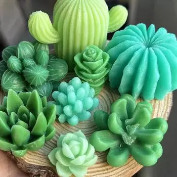 Суккулентное растение, форма для свечи, сделай сам, имитация кактуса, силиконовая форма, милый цветок, ароматическая свеча, арома-штукатурка, изготовление мыла, домашний декор
