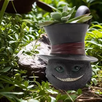 Суккулентный горшок для цветов «Черный кот», лучшие подарки для друзей семьи, симпатичный смоляной горшок для цветов, рождественский подарок, суккулентный цветочный горшок