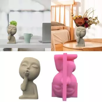 Суккуленты Цветочный Горшок Смола Силиконовая Форма Подходит для Diy Сад Бетон Цветочный Горшок Подсвечник Ремесла Домашний Декор