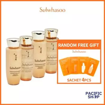 [Sulwhasoo] Концентрированная омолаживающая вода с женьшенем 25 мл*2 + Эмульсия 25 мл*2