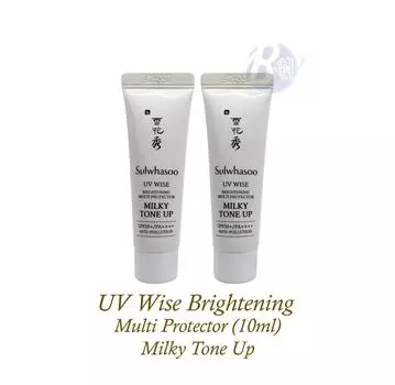 Sulwhasoo UV Wise Brightening Multi Protector SPF 50+/PA++++ 10ml X2pcs Milky Tone up
