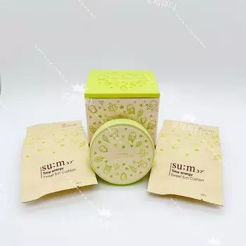 SUM37 Подушка для загара Time Energy Sweet (Основной продукт + сменный блок x 2) (Детская подушка от солнца), 1 шт, 15г