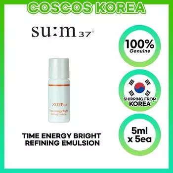 sum37 Time Energy Bright Очищающая эмульсия 5 мл x 10 шт. 5ml x 10pcs