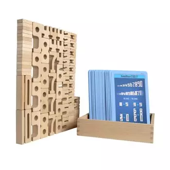 Sumblox educational building blocks with Japanese language cards to learn numbers while playing Mini Basic (Набор Сумблокс)