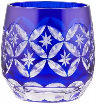 Sumida Edo Kiriko Museum Kaiseki Cup Stars Cloisonn (Indigo) YTM-3B