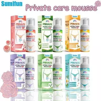 Sumifun 120 ML Herbal Essence Private Care Mousse Relieve Female Private Area Redness Discomfort Lotion Remove Odor Care Mutiple Aromatic Mousse K60040