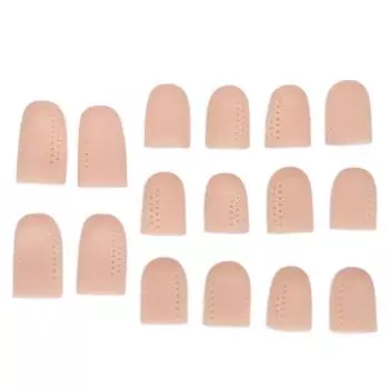 Sumifun 16 шт. в упаковке, гелевые дышащие накладки на пальцы ног, защитные колпачки для вросших ногтей