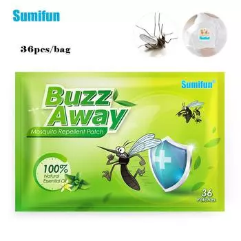 Sumifun 36 наклеек/сумка, летние мультяшные нетканые материалы, растительное масло, репеллент от комаров, травяной пластырь 36pcs