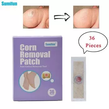 Sumifun 36 шт. пластырь для удаления мозолей, пластырь для облегчения подошвенной боли, лечебный пластырь, пластырь для мозолей, наклейка 36pcs
