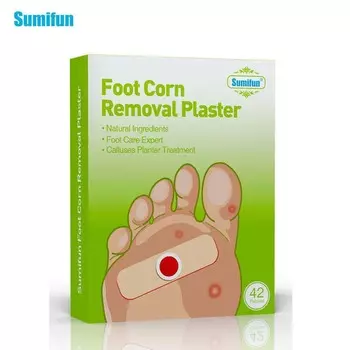 Sumifun 42 шт. наклейки для ухода за ногами патч подушечки для удаления мозолей шипы лечебные пластыри мозоли удаляют мозоли Детокс зелёный