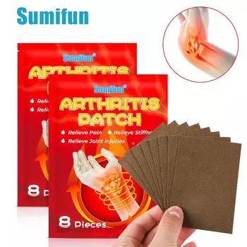 Sumifun 8 шт./упаковка, пластырь для запястья и лодыжки, согревающий пластырь, пластырь для суставов сухожилий и выпуклостей на пальцах