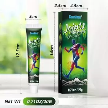 Sumifun Крем для ухода за шейным и поясничным отделом коленей, 20 г, обезболивающая мазь 20g