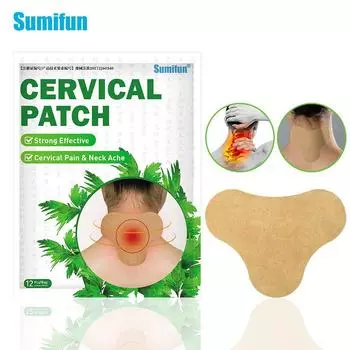 Sumifun обезболивающий пластырь, шейный спондилез, тело, спина, поясничный отдел позвоночника, наклейка, ревматоидный артрит, полынь, пластырь 12PCS