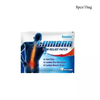 Sumifun, талии, мышечной усталости, травмы, пластырь, шейный отдел позвоночника, поясничный отдел колена, травяная паста 8pcs/1bag