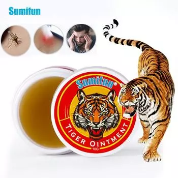 Sumifun Tiger Balm Свежий крем Головная боль Охлаждающее масло Головокружение Заложенность носа Облегчение мышц Тигровая мазь 10g