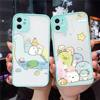 Сумикко гураши милый мультяшный чехол для телефона матовый прозрачный для iphone 7 8 11 12 plus mini x xs xr pro max чехол iPhone12