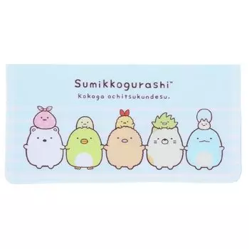 Sumikko Gurashi Flat Mask Case Blue