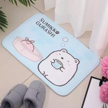 Sumikko Gurashi Коврик для входной двери Коврики для комнаты Домашний кухонный ковер Коврики для балкона Коврик для ванной комнаты Коврик для ног Ванная комната Пол для спальни 40x60cm