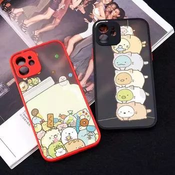 sumikko gurashi lovely cartoon Phone Case matte transparent For iphone 11 12 13 6 s 7 8 plus mini x xs xr pro max cover iPhone11pro