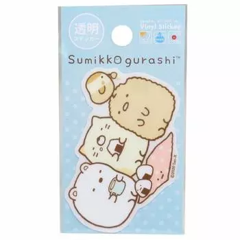 Sumikko Gurashi прозрачный [Водонепроницаемая наклейка] Вырубная наклейка/SU-78 San-X