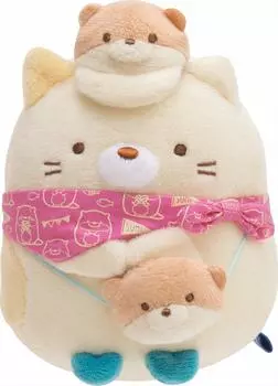 Sumikko Gurashi Выдра и лагерь Sumikko Коллекционная плюшевая кошка MY62201 San-X