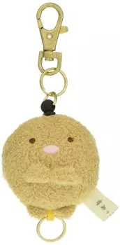 Sumikkogurashi Plush Reel Keychain Tonkatsu AB03103