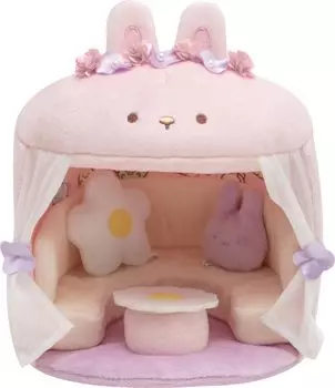 Sumikkogurashi Sumikkogurashi Коллекция Таинственный кролик Онива Сцена Мягкая игрушка MY99401 Розовый Фиолетовый Белый Желтый