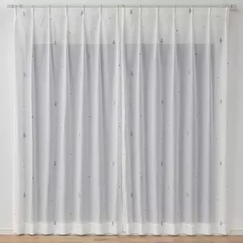 Суминоэ муми-тролль Ринго, вуаль, прозрачная занавеска, 1 шт., 100 x 133 см, ширина Габури! 342-74316 белый