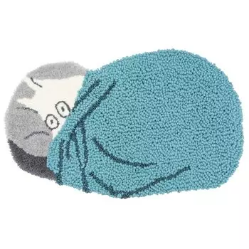 Suminoe Mat Blue 45 x 75cm Sleepless Moomin Mat 14303469 Non-Slip синий