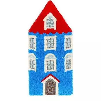 Suminoe MOOMIN Moomin Rug Moomin House Mat 40 x 85cm Blue - 143-00575 синий