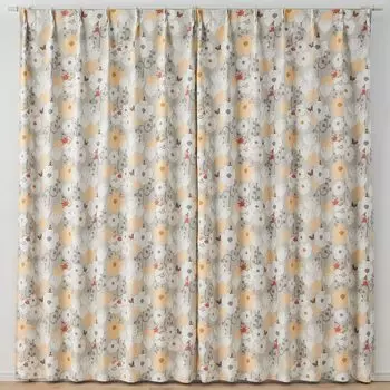 Suminoe MOOMIN Tiny Flower Curtain 1 100 x 178 GR Drape, Panel, cm, 323-76006 серый