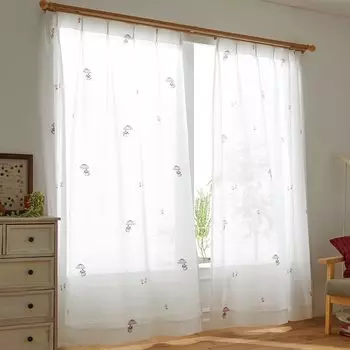 Suminoe MOOMIN Umbrella Curtain Sheer 1 piece 100 x 198cm W 342-73212 белый