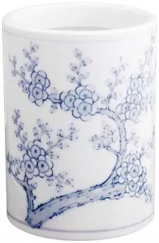 Sumiundo 26601 Pencil Tube, Plum Wood, Ceramic, Medium